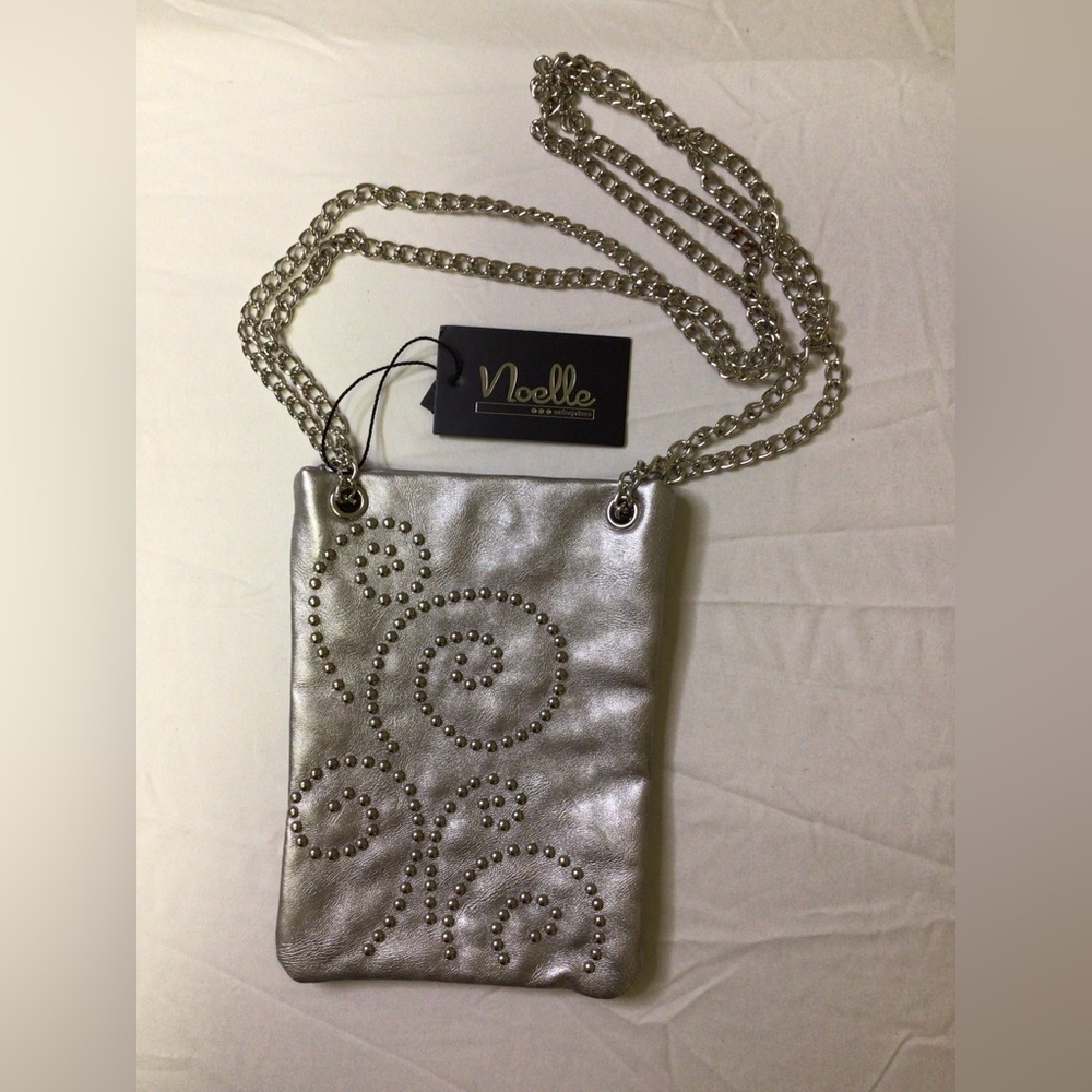 Noelle‎ Silver Crossbody Bag
